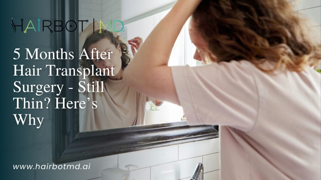 5 months after hair transplant surgery
