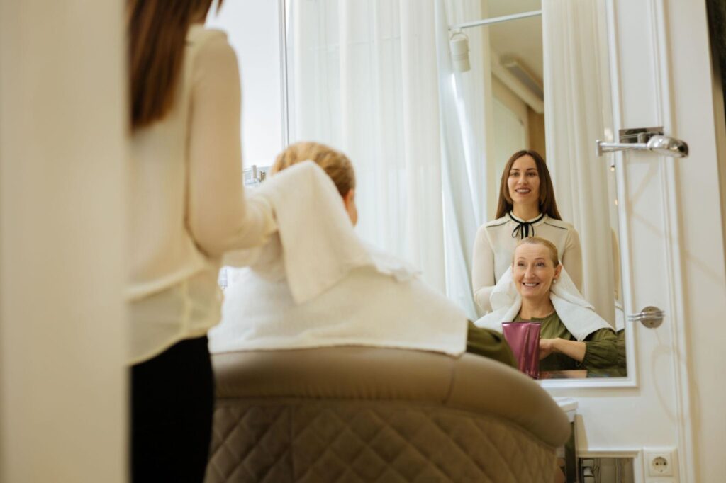 Female hair transplant recovery