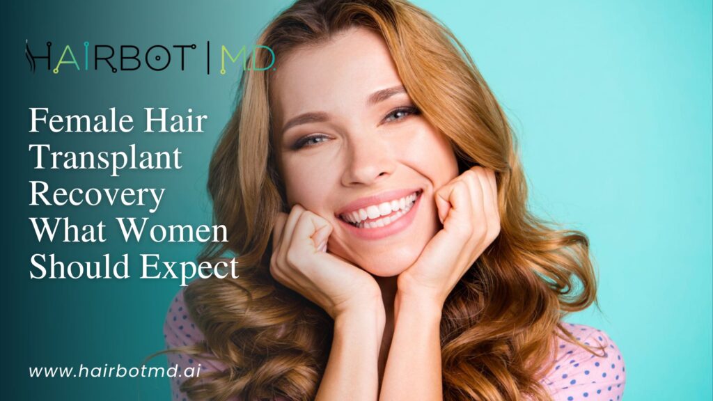Female hair transplant recovery