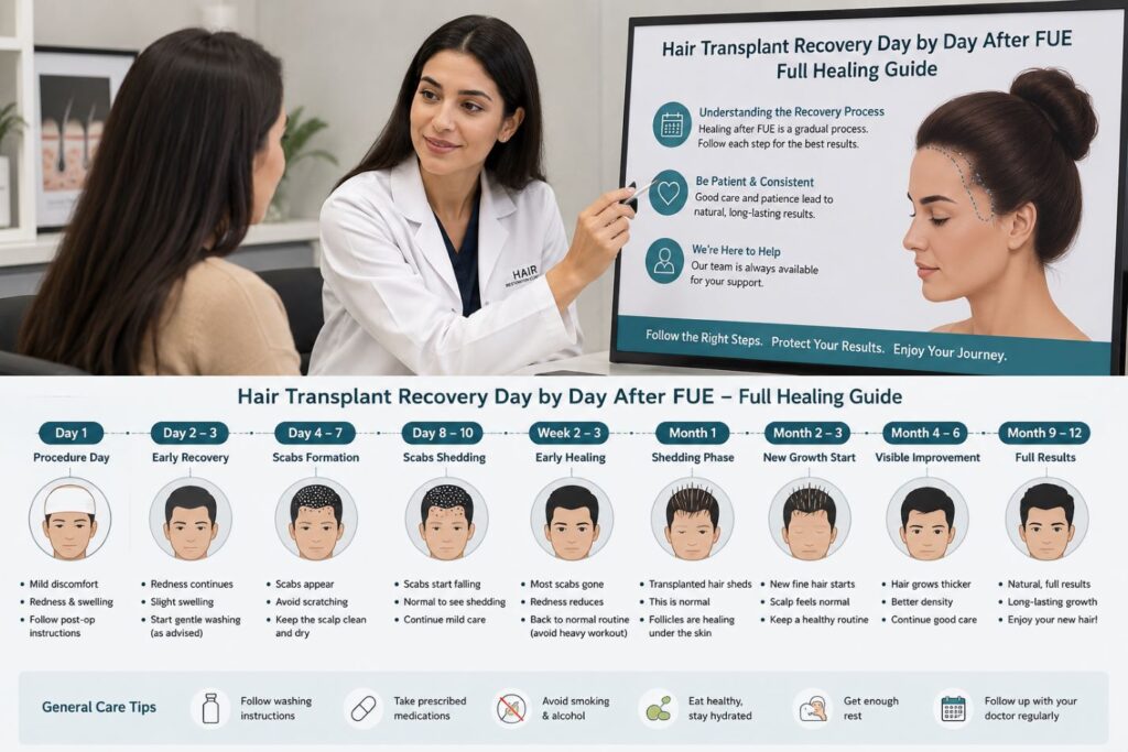 Hair transplant recovery day by day 2